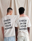 Homies Tee in Cream