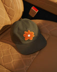 Flowers Hat in Olive