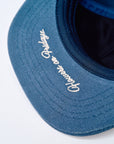 Flowers Hat in Denim