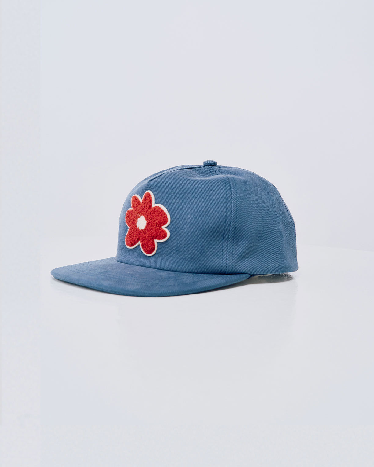 Flowers Hat in Denim